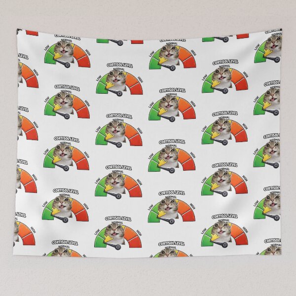 Item preview, Cortisol Level Low Chill Cat designed and sold by MonkiFlipp.