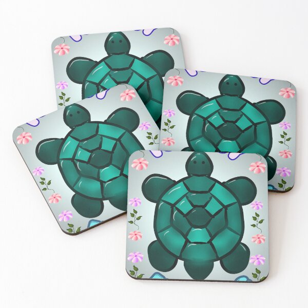 Item preview, Turtley Blooming Cute Turtle Floral Design | Slow Living Aesthetic | Pastel Kawaii Turtle Art designed and sold by HopeAndHustle.