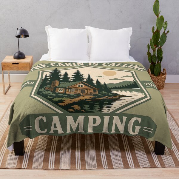 Item preview, The Cabin is Calling - Camping - Summer 2026 designed and sold by jmatix.
