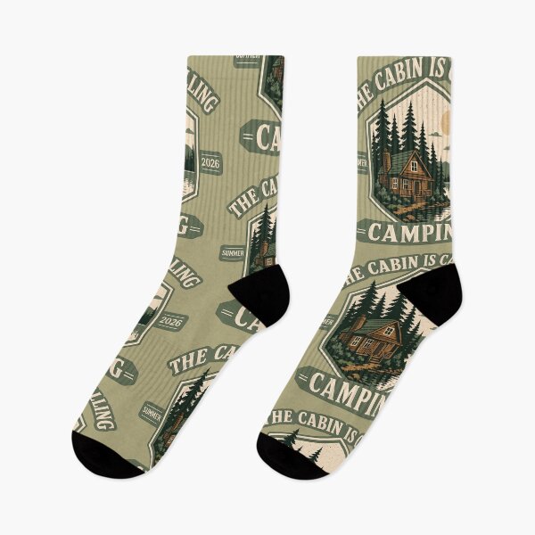 Item preview, The Cabin is Calling - Camping - Summer 2026 designed and sold by jmatix.