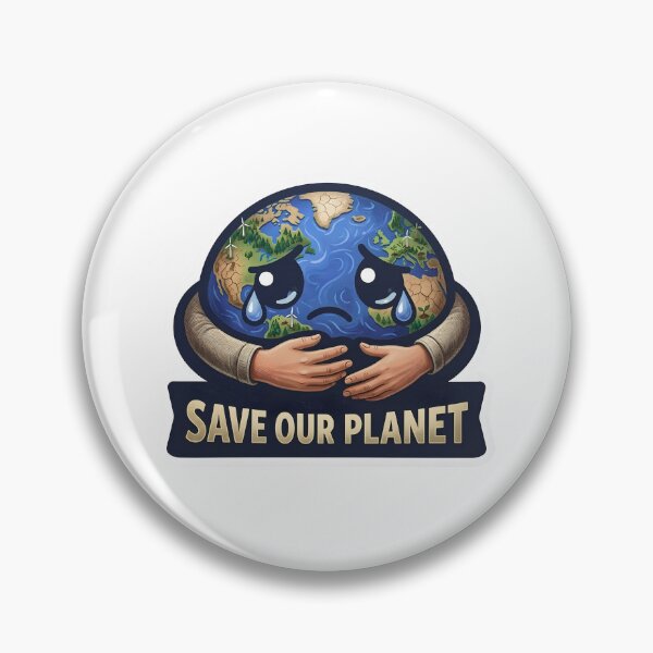 Item preview, Crying Earth Save Our Planet Advocacy Art designed and sold by Nuvoro Eco Awareness.