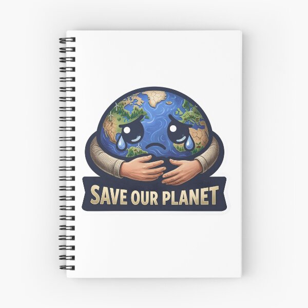 Item preview, Crying Earth Save Our Planet Advocacy Art designed and sold by Nuvoro Eco Awareness.