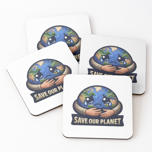 Item preview, Crying Earth Save Our Planet Advocacy Art designed and sold by Nuvoro Eco Awareness.