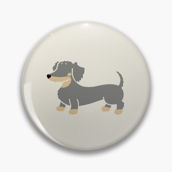 Item preview, Adorable Grey Wire Hair Dachshund Sausage Dog Silhouette designed and sold by Laura Deakin Artist.