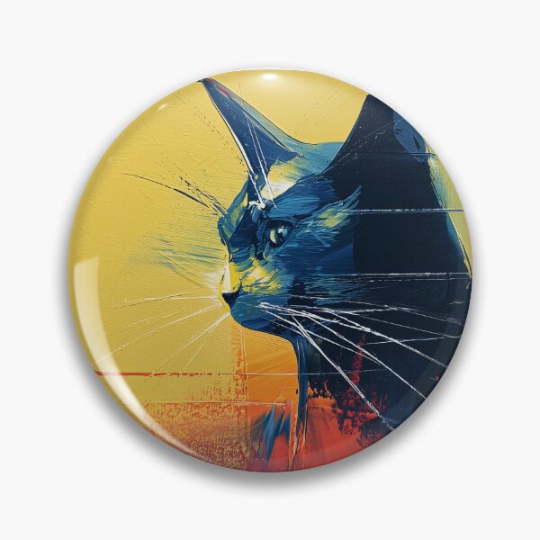 Item preview, Colorful Abstract Cat Portrait designed and sold by lautir.