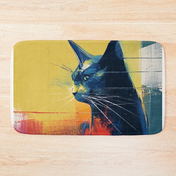 Item preview, Colorful Abstract Cat Portrait designed and sold by lautir.