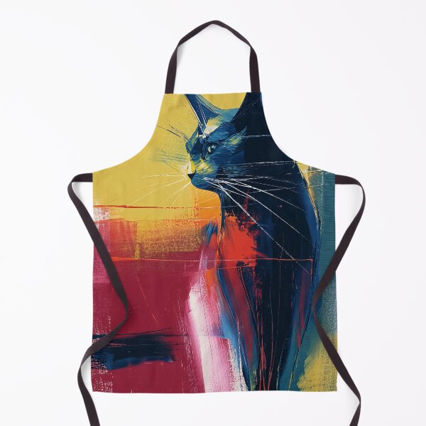 Item preview, Colorful Abstract Cat Portrait designed and sold by lautir.