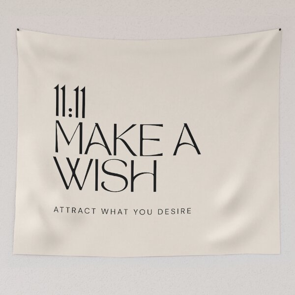 Item preview, 1111 Attract What You Desire Minimal Typography Spiritual Design designed and sold by CosmicQuietLab.