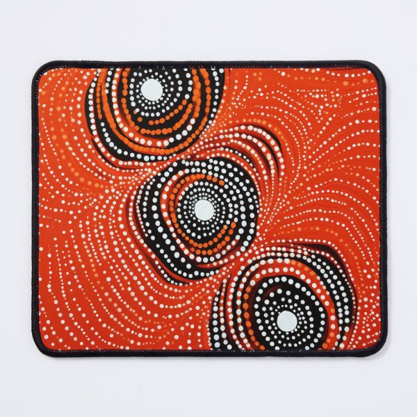 Item preview, Aboriginal Inspired Dot Art - Fire Lava Circles designed and sold by GrinGalore.