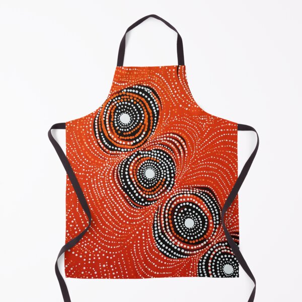 Item preview, Aboriginal Inspired Dot Art - Fire Lava Circles designed and sold by GrinGalore.