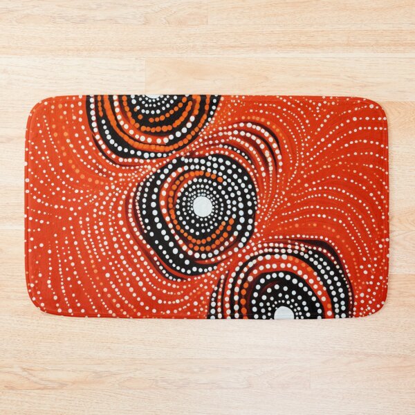 Item preview, Aboriginal Inspired Dot Art - Fire Lava Circles designed and sold by GrinGalore.
