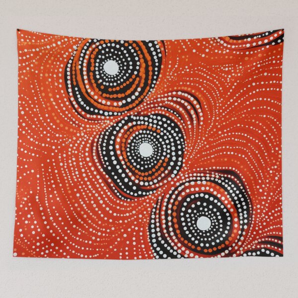 Item preview, Aboriginal Inspired Dot Art - Fire Lava Circles designed and sold by GrinGalore.