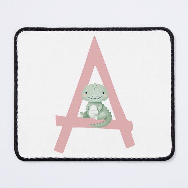 Item preview, Cute Alligator Letter A Design – Kawaii Animal Alphabet Initial Art designed and sold by asudesign.
