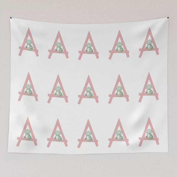 Item preview, Cute Alligator Letter A Design – Kawaii Animal Alphabet Initial Art designed and sold by asudesign.