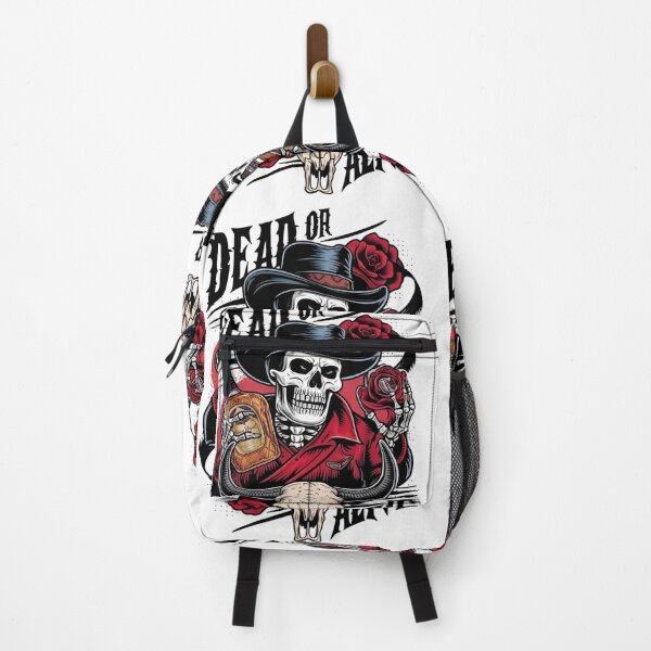 Item preview, Skeleton Cowboy with Whiskey and Roses - Western Gothic Art designed and sold by The Midnight Library - Book Lover Gifts & Kindle Accessories.
