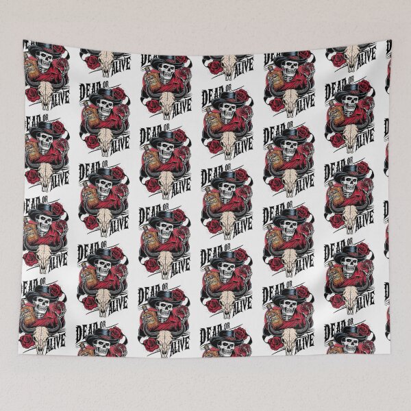 Item preview, Skeleton Cowboy with Whiskey and Roses - Western Gothic Art designed and sold by  The Midnight Library - Book Lover Gifts & Kindle Accessories.