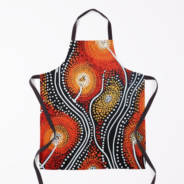 Item preview, Aboriginal Inspired Dot Art - Firerly Pattern designed and sold by GrinGalore.