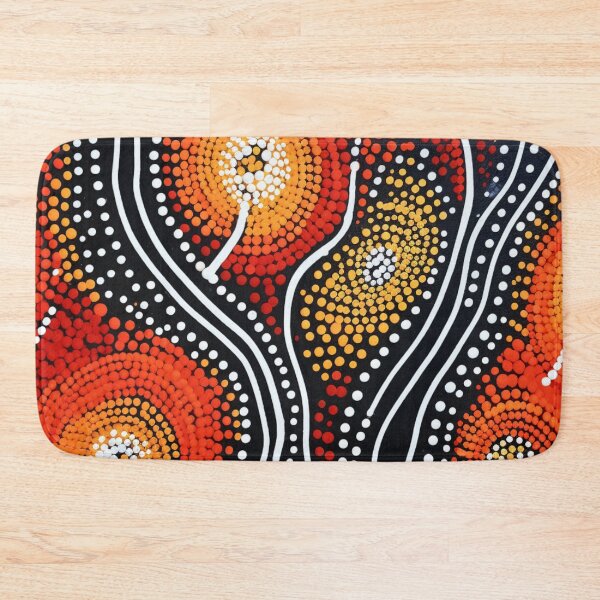 Item preview, Aboriginal Inspired Dot Art - Firerly Pattern designed and sold by GrinGalore.