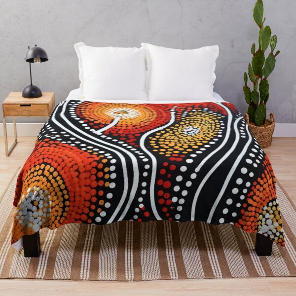 Item preview, Aboriginal Inspired Dot Art - Firerly Pattern designed and sold by GrinGalore.