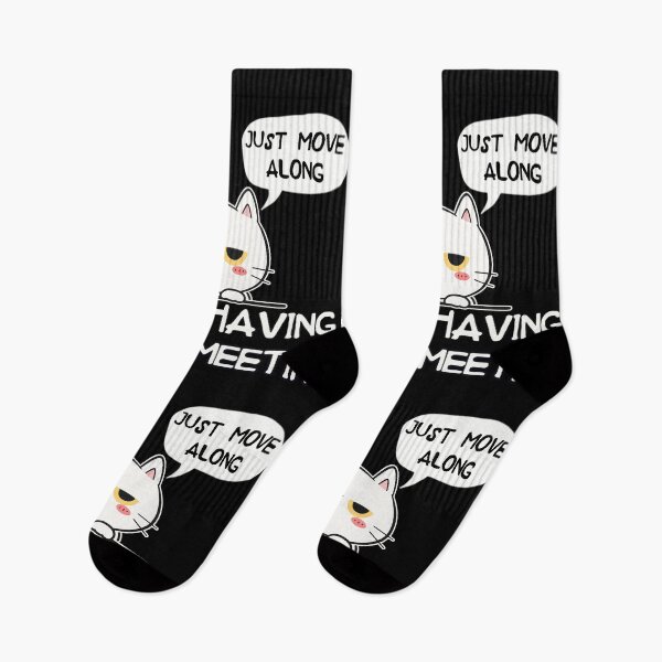 Item preview, If You See Me Talking To Myself Just Move Along | Funny Cat Team Meeting Humor designed and sold by PROPera-design.