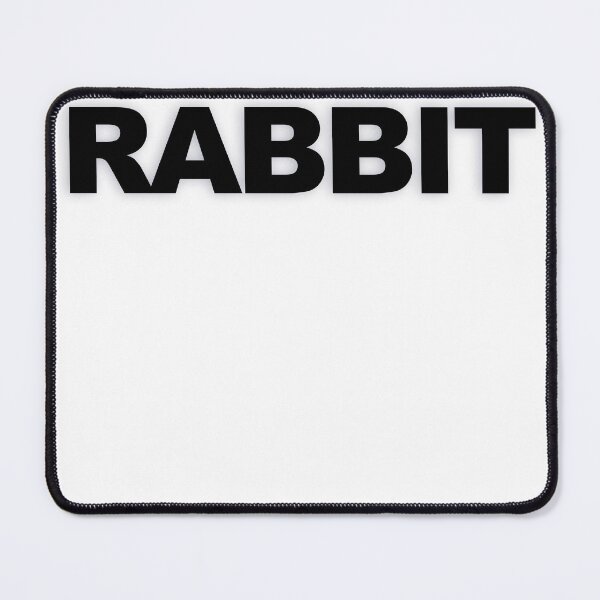 Item preview, RABBIT — Black Minimal Bold Type Statement designed and sold by WORDPAUSE.