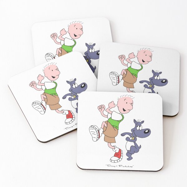 Item preview, Retro 90s Cartoon Boy and Blue Dog - Best Friends Art designed and sold by  The Midnight Library - Book Lover Gifts & Kindle Accessories.