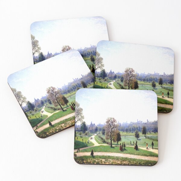 Item preview, Hyde Park: Elegant Figures Strolling Beneath Leafy Trees  designed and sold by artdesignsnow.