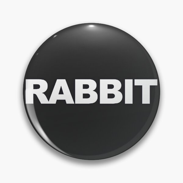Item preview, RABBIT — White Minimal Bold Type Statement designed and sold by WORDPAUSE.