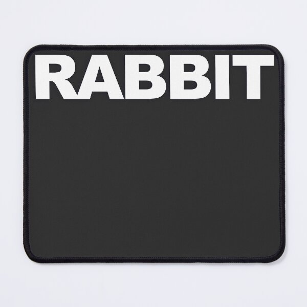 Item preview, RABBIT — White Minimal Bold Type Statement designed and sold by WORDPAUSE.