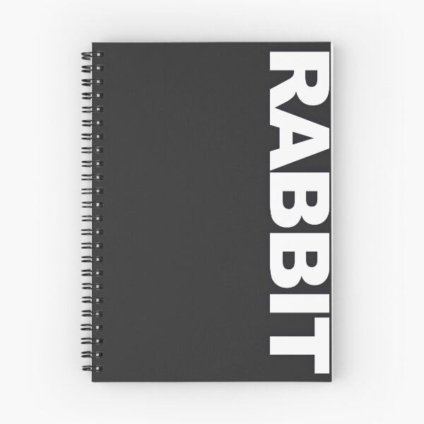 Item preview, RABBIT — White Minimal Bold Type Statement designed and sold by WORDPAUSE.