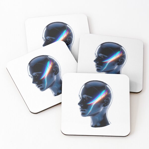 Item preview, Female Head (Glossy Neon Portrait) designed and sold by amrhucien.