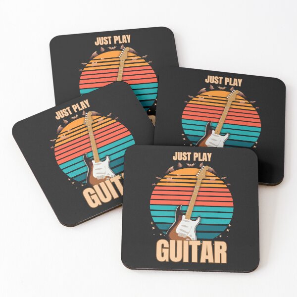 Item preview, Just Play Guitar – Retro Guitar Design designed and sold by Joyful-Pixel.