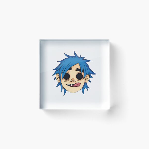Item preview, Blue Hair Cartoon Singer Portrait designed and sold by  The Midnight Library - Book Lover Gifts & Kindle Accessories.