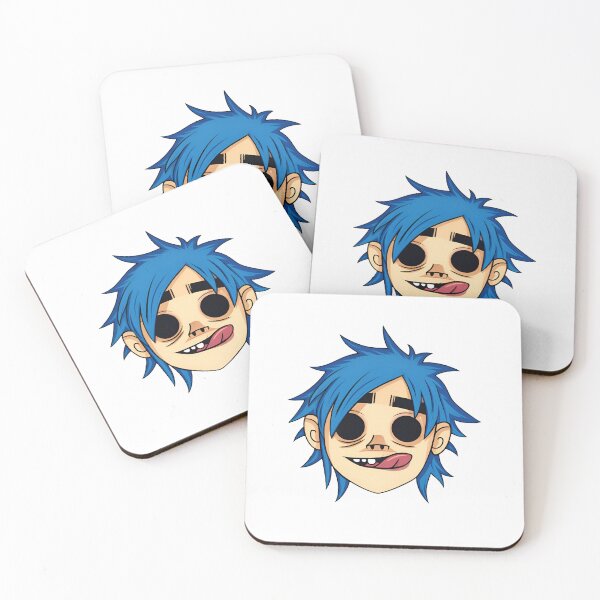 Item preview, Blue Hair Cartoon Singer Portrait designed and sold by  The Midnight Library - Book Lover Gifts & Kindle Accessories.