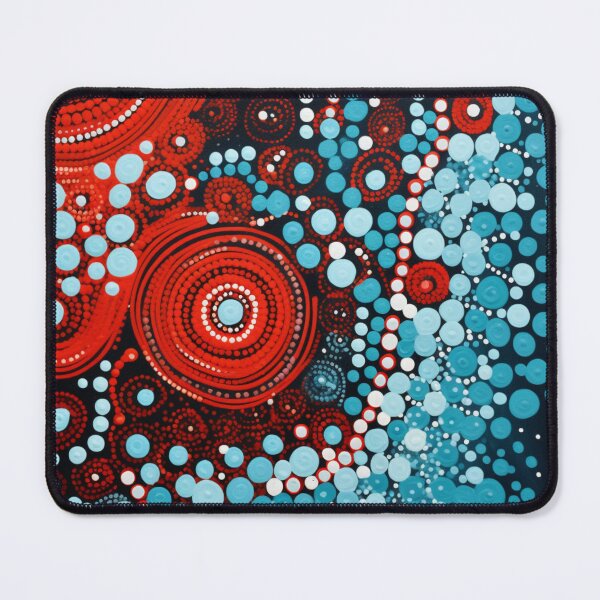Item preview, Aboriginal Inspired Dot Art - Lava Circles and Bubbles designed and sold by GrinGalore.