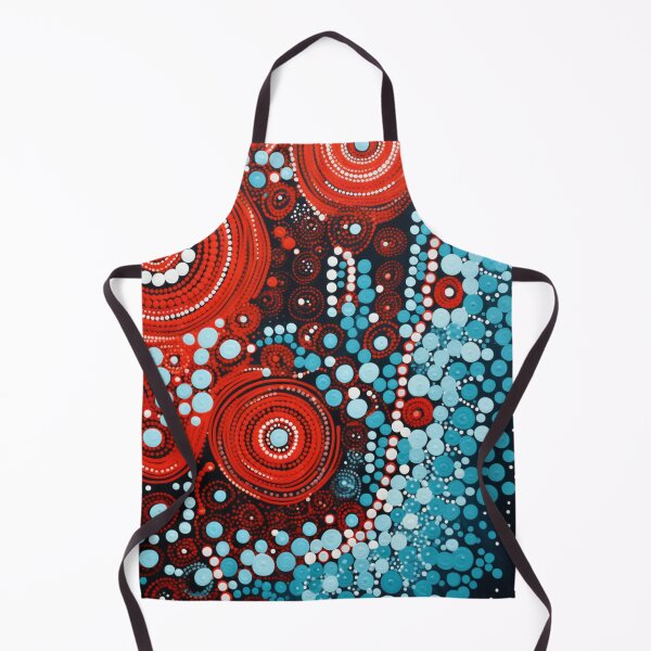 Item preview, Aboriginal Inspired Dot Art - Lava Circles and Bubbles designed and sold by GrinGalore.