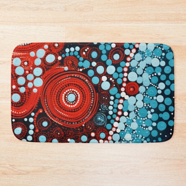 Item preview, Aboriginal Inspired Dot Art - Lava Circles and Bubbles designed and sold by GrinGalore.