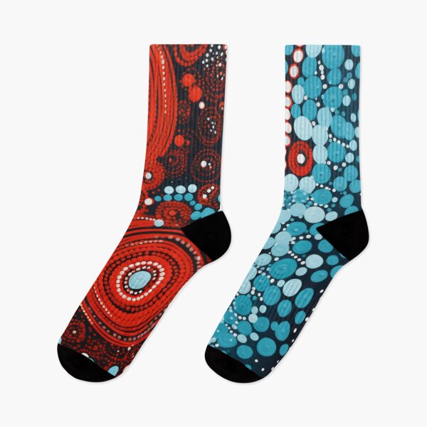 Item preview, Aboriginal Inspired Dot Art - Lava Circles and Bubbles designed and sold by GrinGalore.