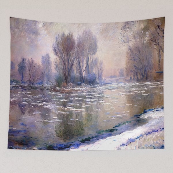 Item preview, Ice Floes, Misty Morning: Drifting Sheets of Ice designed and sold by artdesignsnow.