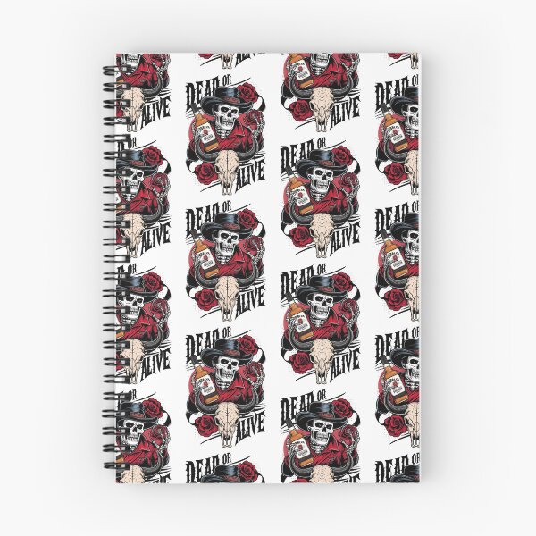 Item preview, Skeleton Cowboy with Jim Beam & Roses - Wild West Gothic Art designed and sold by  The Midnight Library - Book Lover Gifts & Kindle Accessories.