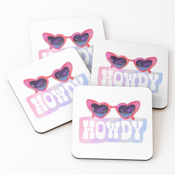 Item preview, Howdy Aesthetic – Cute Heart Sunglasses Retro Sticker designed and sold by MusePaletteCo.