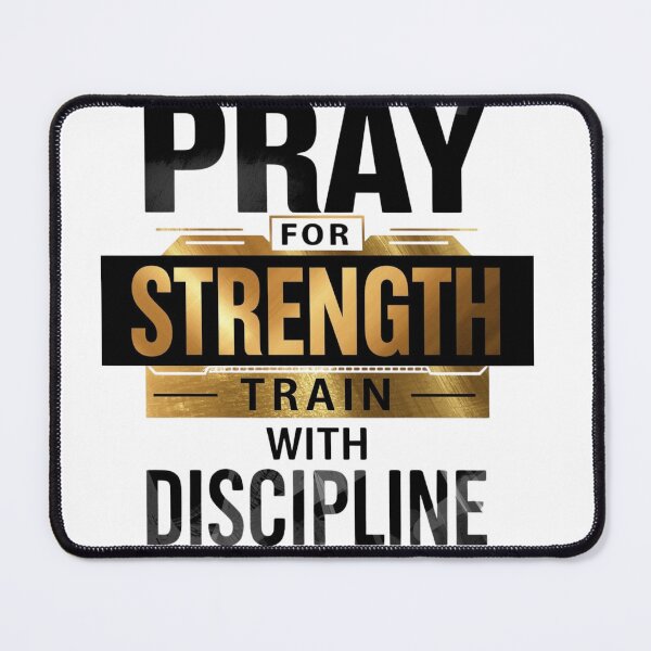 Item preview, Pray For Strength Train With Discipline – Motivation for Consistency & Success designed and sold by guchieworldcollection.