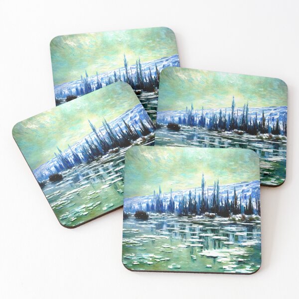 Item preview, Drifting Ice Floes on the Seine: A Quiet Winter Morning of Mist designed and sold by artdesignsnow.