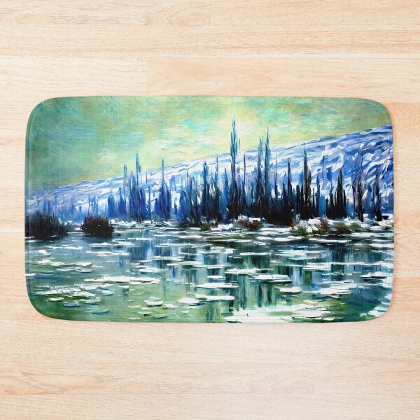 Item preview, Drifting Ice Floes on the Seine: A Quiet Winter Morning of Mist designed and sold by artdesignsnow.