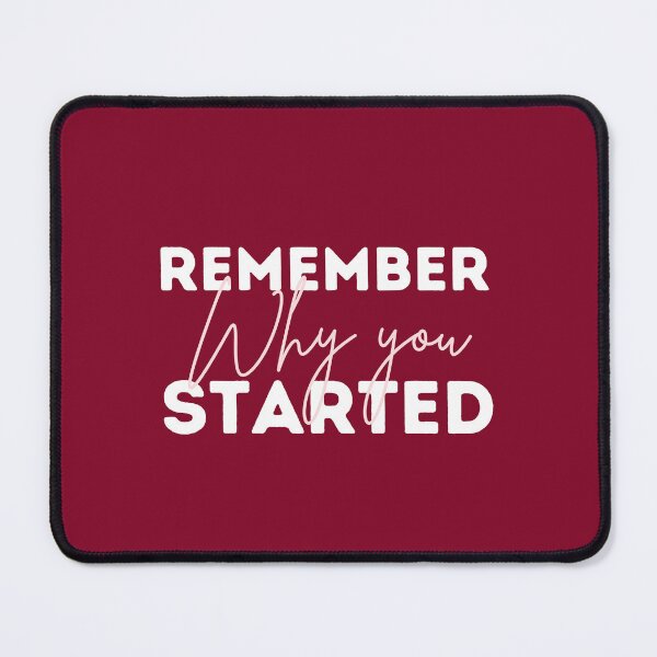 Item preview, Remember why - White Quote on Red wine Background designed and sold by MoonlitSelfLove.