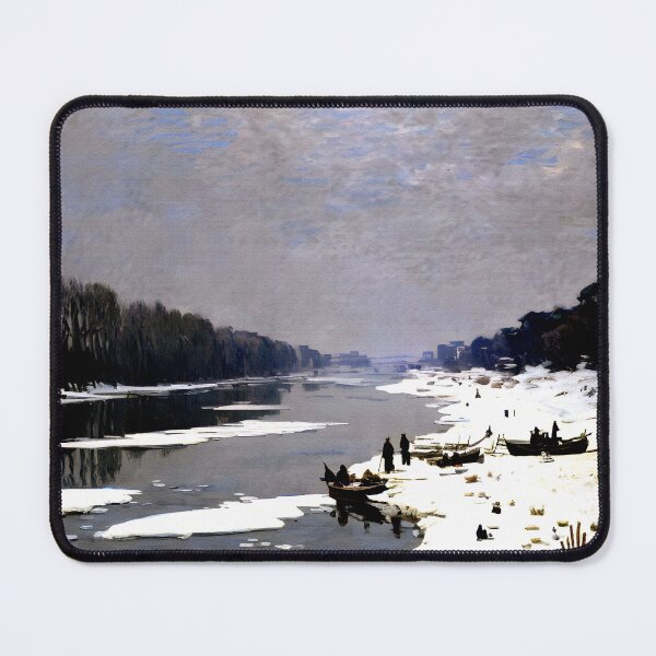 Item preview, Ice Floes on the Seine at Bougival designed and sold by artdesignsnow.