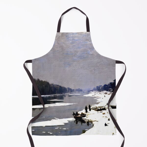 Item preview, Ice Floes on the Seine at Bougival designed and sold by artdesignsnow.