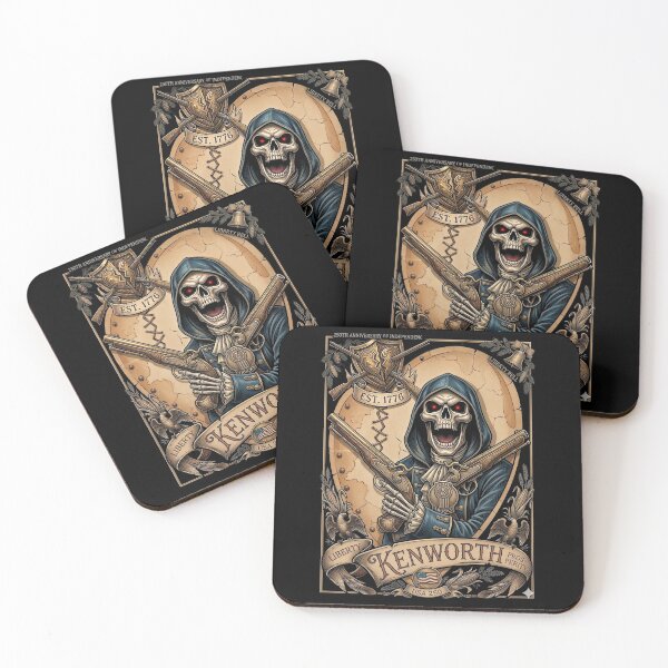 Item preview, Kenworth Truck USA 250th Anniversary Skeleton Patriot designed and sold by  The Midnight Library - Book Lover Gifts & Kindle Accessories.