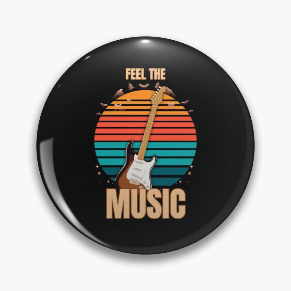 Item preview, Feel The Music – Retro Guitar Design designed and sold by Joyful-Pixel.