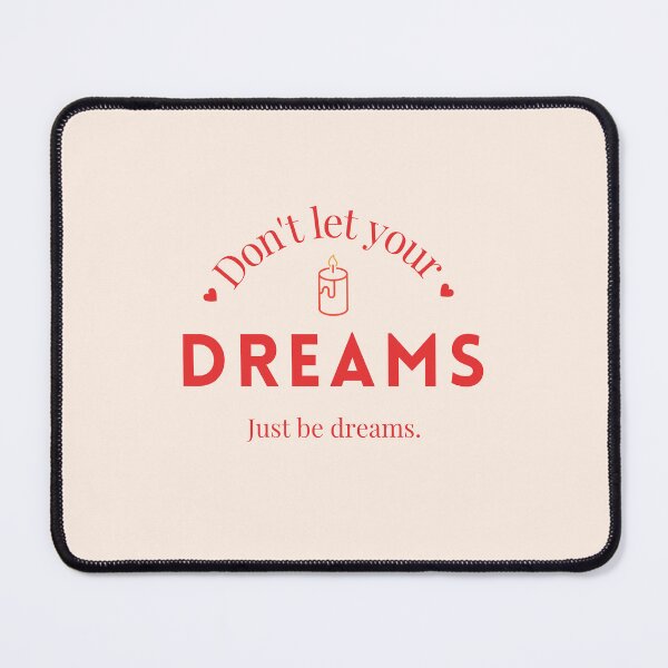 Item preview, Dreams - Red Quote on Cream Background designed and sold by MoonlitSelfLove.
